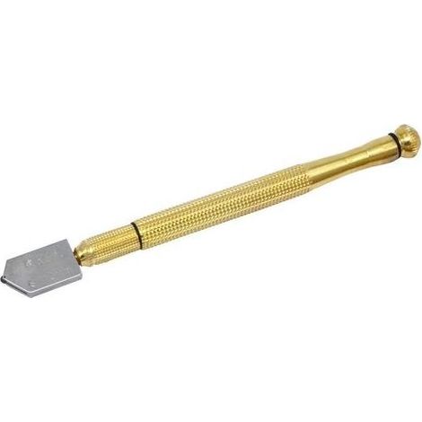 Glasschneider mit Diamantspitze, rutschfester Metallgriff (1/5)