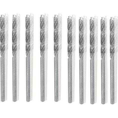 10pcs Foret Diamant HSS 1mm pour Verre Pierre Coquillages Carrelage Mèche Hélicoïdal Acier Rapide (1/2)