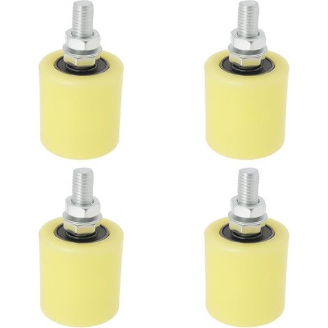 Roues de guidage nylon 5,1 cm portes électriques portes coulissantes roues de serrage nylon portes fer roulement 6201 (1/5)