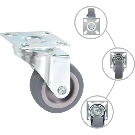 24 pcs Roulettes pivotantes 50 mm (1/5)