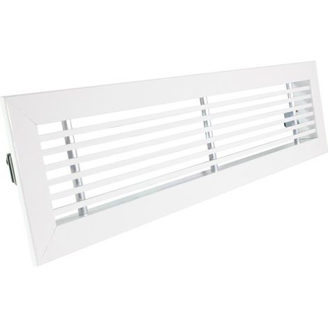 Rejilla rectangular para aire acondicionado lineal lamas a 0º 500X100mm (1/5)