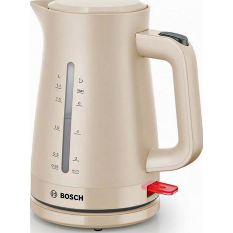 Bosch MyMoment TWK3M127 - Hervidor de agua (2400 W, 1,7 L, plástico), color beige