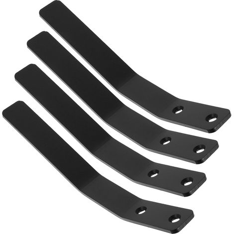 4pièces Lot de Crochets Muraux Porte-manteau Mural Métal Noir Cintre Mural Décoratif et Rustique pour Suspendre Vêtements Serviettes et Clés (1/5)