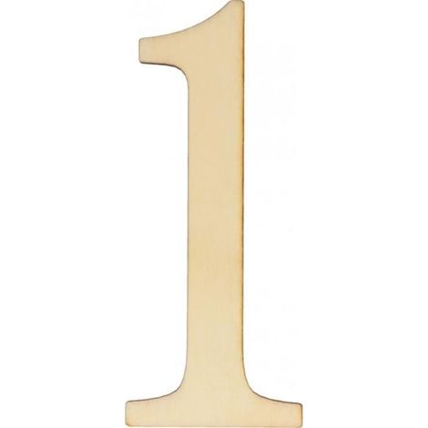 Set de 12 chiffres en bois - ARTEMIO - 10 cm - Non verni FSC - Décoration de table - Mixte