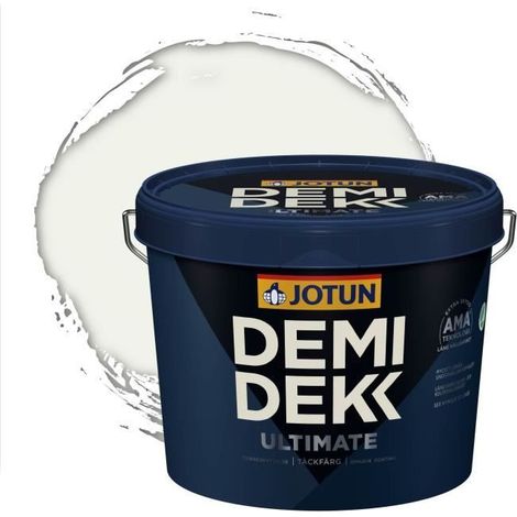 Peinture Bois - DEMI DEKK ULTIMATE - Lasure Opaque Satinée - RAL 9016 - 3L (1/2)