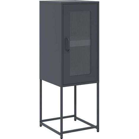 Maison Exclusive - Aparador de acero laminado en frío gris antrac
