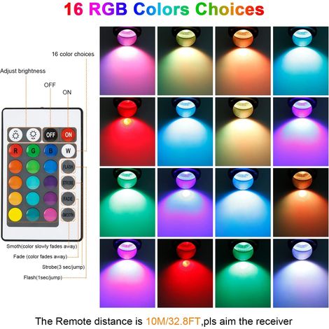 confezioni di faretti da esterno a LED RGB da 25 W con picchetti, luci da giardino impermeabili IP65 (1/4)