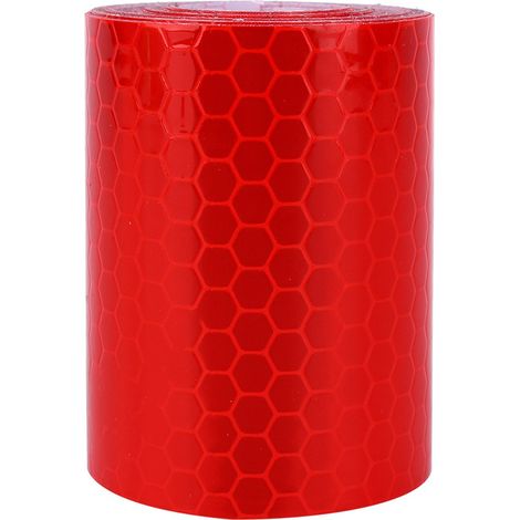 Rollo Advertencia Fluorescente Cinta Adhesiva Reflectante Pegatina Securedad (1/5)