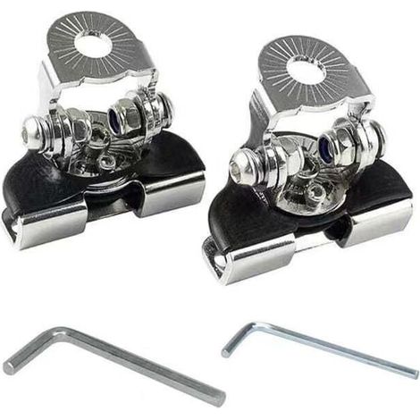 2Pcs LED Work Light Bracket, Universal Stainless Steel Car Hood LED Work Light Bracket, Work Light Clamp Holder for Car Offroad SUV 4x4