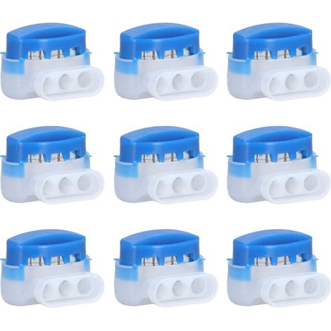 Connecteur électrique 3 trous en plastique technique, lot de 20 pour tondeuse à gazon, borne de raccordement filaire robuste. (1/5)