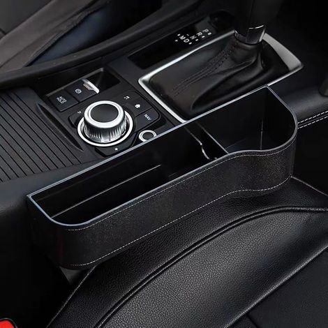 1 Organisateur de siège auto, pour fente entre sièges, rangement portefeuille téléphone, accessoire auto universel (1/5)