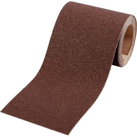 1 Rouleau abrasif 5m x 93mm, Grain 60 corindon, Support papier renforcé, Pour bois et métal