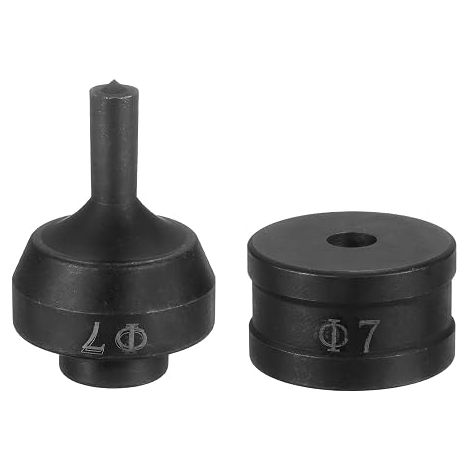 Matrice De Poinçonnage Hydraulique 7mm Trou Rond Acier 40Cr Noir (1/5)