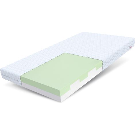 Matratze 80x200 Kaltschaum MONZA 7 Zonen Polyurethanschaum HR Schaum H3 15 cm JERSEY