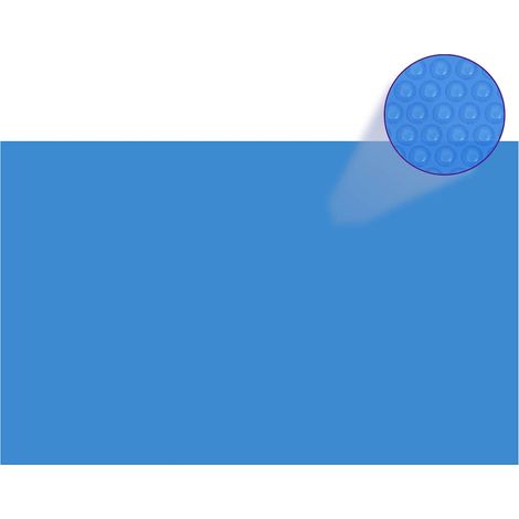 Cubierta de piscina rectangular PE azul 800x500 cm vidaXL
