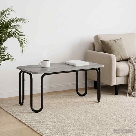 vidaXL Coffee Table Grey Sonoma 79.5 x 40 x 36 cm Engineered Wood (1/5)