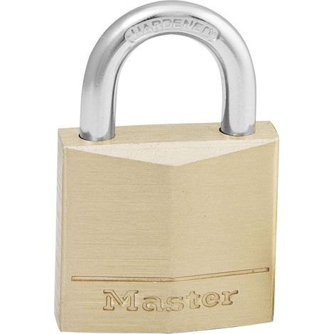 MASTER LOCK - LUCCHETTO IN OTTONE MASSICCIO - ARCO ACCIAIO CEMENTATO - 30x16x5 MM
