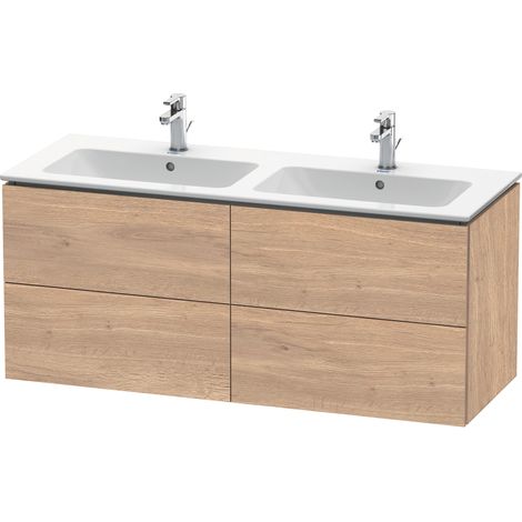 Duravit L-Cube Meuble sous-lavabo suspendu, 4 tiroirs,