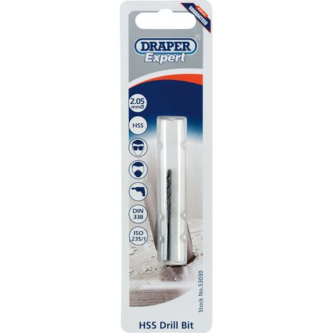 Draper 2.05mm HSS Twist Drill Set (53030) – Metric Tapping and Drilling Tools (1/5)