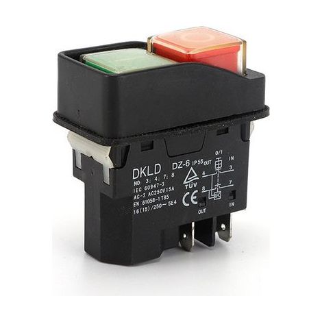DKLD DZ-6 16 A 250 V 5-poliger elektromagnetischer Schalter, 2500 W Hochleistungsschütz mit Selbstverriegelung, Nullleistungs-Motorsteuerung, Schalter für Industrieanlagen (1/5)