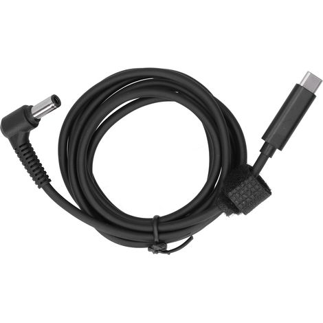 Câble adaptateur mâle Type-C vers DC 6,00,6 mm pour ordinateurs portables, compatible avec la charge rapide. (1/5)