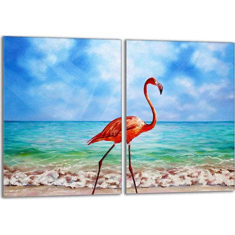 Glasschutzplatte für den Herd 2x40x52 Flamingo (1/5)