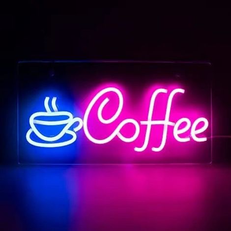 1 lámpara LED de neón con letras de neón para pared, ideal para cafetería, bar, club, fiesta, regalo, decoración, color rosa. (1/3)