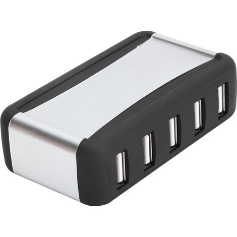 Hub USB 7 ports haute vitesse avec alimentation 100-240 V pour ordinateurs de bureau et portables (prise UE) (1/5)