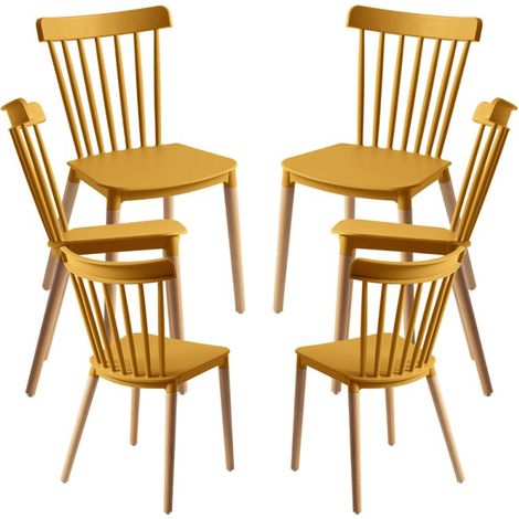 Packs Sillas Comedor - Pack 6 Sillas Leka - Mostaza (1/5)