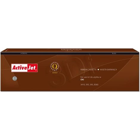 Activejet A-OKI3410 - Cinta de tinta para impresora matricial OKI, negra, 30 m
