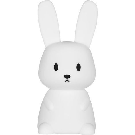 1 veilleuse lapin tactile 7 couleurs USB rechargeable minuterie 3 h silicone ABS pour chambre enfant décoration Noël cadeau anniversaire (1/5)