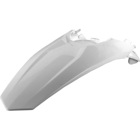 Parafango posteriore Polisport per KTM SX SXF EXC 11 16 12, bianco, resistente.