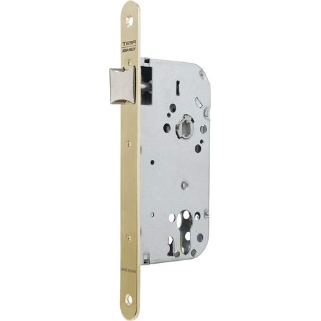 Serrure à mortaise pour portes en bois avec cylindre en laitonEntrée 40 mm/Avant rond 135 (1/3)