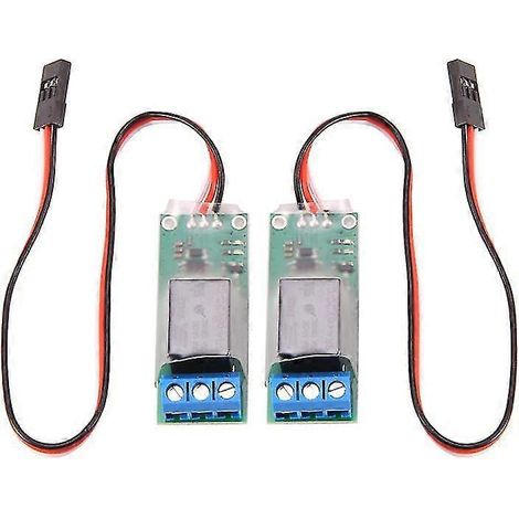 2 Stück RC PWM Elektronisches Relais-Schalter für RC-Flugzeug-DIY-Modell-Navigationslichter-Controller Universa