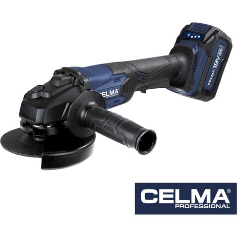 Amoladora angular Celma Professional PRAg-Li 125OBS de 18 V y 125 mm con 1 batería de 4 Ah y cargador. (1/5)