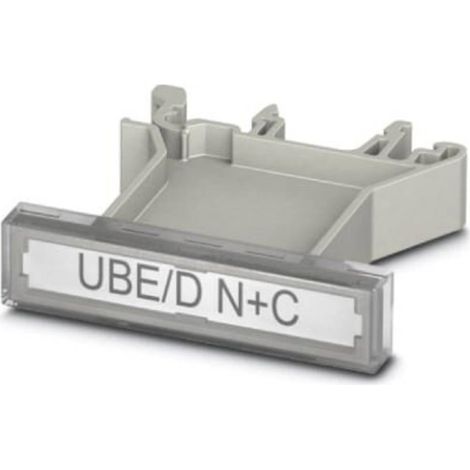 Phoenix Contact 0803122 UBE/D N+C portaetichette Tipo di montaggio: clip Grigio 10 pz. (1/3)