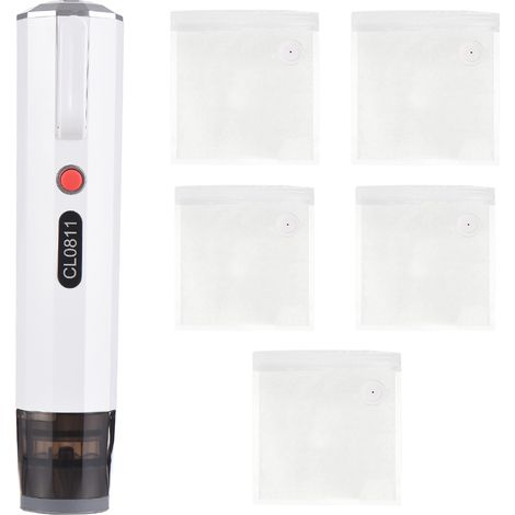 Pompe à Air électrique 3.7 V -55 à 65 KPA Degré de Vide Extracteur Sous Vide Portatif Machine de Scellage Sous Vide Multi-usages Petit Compresseur électrique de (Blanc) (1/5)