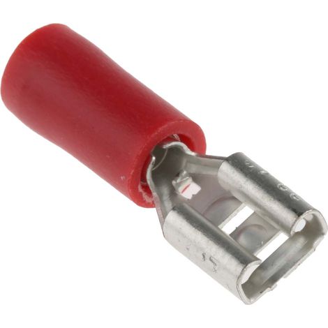 Cosse faston RS PRO, Isolé, Rouge