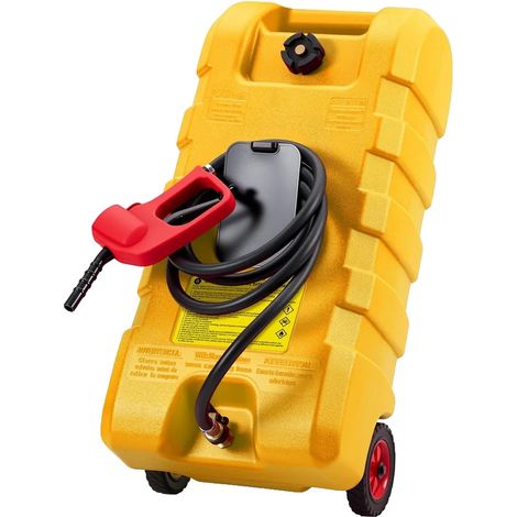 Kraftstofftankwagen, 15 Gallonen Kapazität, robuste Mobilität, Gelb (1/2)