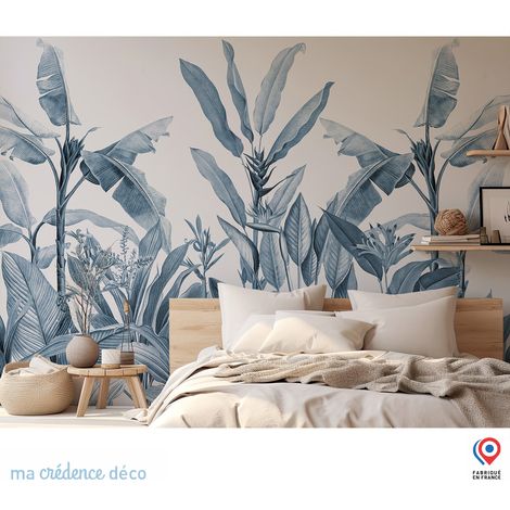 Papier peint : Fresque tropicale et aquarelle 3 - Intissé - 200 cm - 280 cm (1/5)