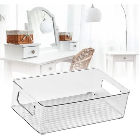 Aufbewahrungsbox aus PET mit transparentem Boden für Make-up und Hautpflegeprodukte (1/5)