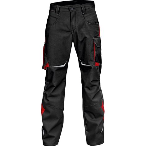 Kübler Hose PULSSCHLAG schwarz/mittelrot Gr. 52 (1/2)