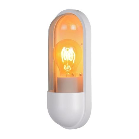 Applique esterna bianca E27 40W IP65 Capsule Lucide