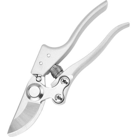 Ciseaux à main Gardena - 8,2 pouces. Sécateurs en alliage d'aluminium à économie d'énergie, au design ergonomique, pour la taille des tiges et des branches légères, idéaux pour les jardiniers. (1/4)