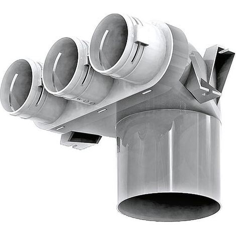 Adaptateur de vanne BlauFast RPZ 125/63x3 01, Ø63mm, 3 voies