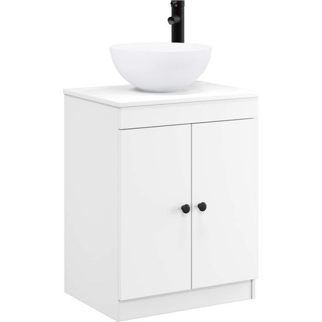 Bathroom Furniture Set White Engineered Wood vidaXL (1/5)
