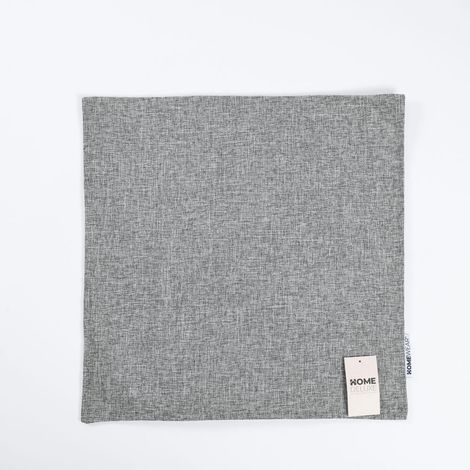 Home Deluxe Funda de cojín de lino CHARM - Gris