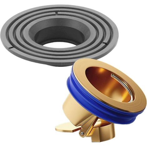 Válvula antirretorno para desagüe de ducha con reductor de orificio de desagüe, tapón de latón, tapa del núcleo del desagüe y junta de estanqueidad recortable, apta para cocinas y baños.