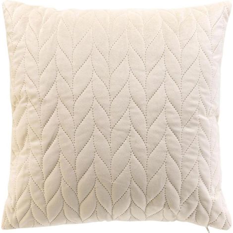 Housse de Coussin en Velours "Daisy" 40x40cm Naturel (1/5)