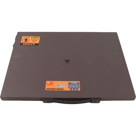Chauffage pour poulailler marron, commande manuelle, 150 W, 4 modes, affichage numérique, minuterie, système anti-basculement, prise britannique 220 V (1/5)
